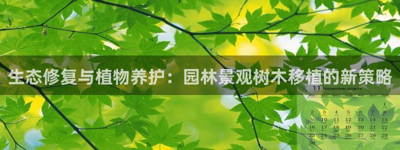新宝gg真的能赚钱么：生态修复与植物养护：园林景观树木移植的新策略
