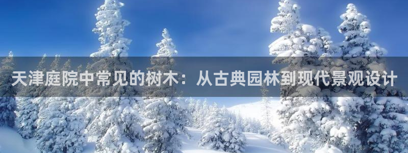 创造奇迹 新宝gg：天津庭院中常见的树木：从古典园林到现代景观设计